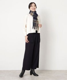 MOONBAT WEB限定【洗える】ミエル (miel) カシミヤ100％ チェックマフラー