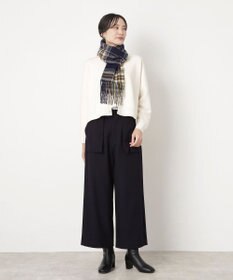 MOONBAT WEB限定【洗える】ミエル (miel) カシミヤ100％ チェックマフラー