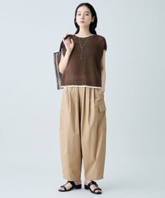 ANY L ラミータッチフレンチスリーブニット