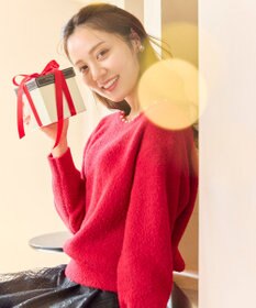 Feroux パール付きシャギー ニット