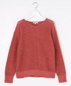 自由区 L リネンミドルゲージプルオーバー ニット