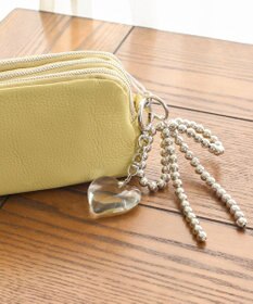 Phoebe ビッグハートバッグチャーム　クリア