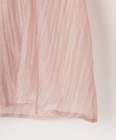 Feroux 【洗える】シャーリング シアーシャツ