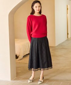 Feroux パール付きシャギー ニット