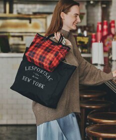 LeSportsac LARGE 2 WAY TOTE/ジェットブラック/プロビンシャル