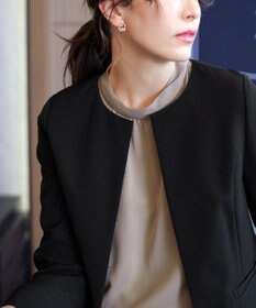 Tiaclasse L 【ダブルクロス】ノーカラージャケット