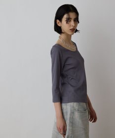 GRACE CONTINENTAL テレコボートネックトップ