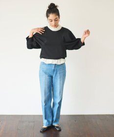 #Newans タートルネックレースブラウス