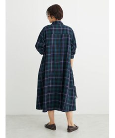Green Parks ビエラチェックシャツワンピース
