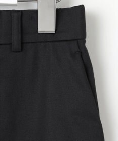 自由区 S 【UVカット・接触冷感・洗える】コットンサテンクロップド丈ワイドストレート パンツ