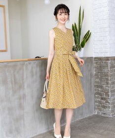 Tiaclasse 【洗える】華やかに着こなせる花柄ワンピース