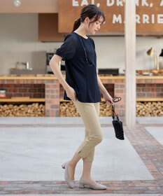 Tiaclasse L 【日本製】ドライモーメント裾スリットパンツ