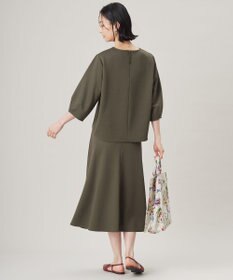 自由区 L 【セットアップ対応・洗える】ブークレダンボールフレア スカート