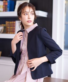 Tiaclasse L 【ダブルクロス】ノーカラージャケット