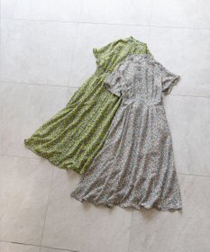 組曲 L ミニフラワープリント ワンピース