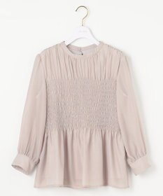 ANY SIS 【洗える】オーガンジーシャーリング ブラウス