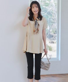 Tiaclasse L 【日本製】ドライモーメント裾スリットパンツ