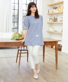 Tiaclasse L 【日本製】ドライモーメント裾スリットパンツ