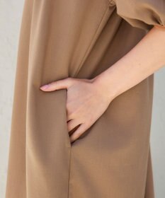 Tiaclasse 【洗える】後ろリボンバルーンスリーブワンピース