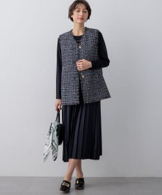 23区 L ニットセットアップ プリーツコンビ ワンピース