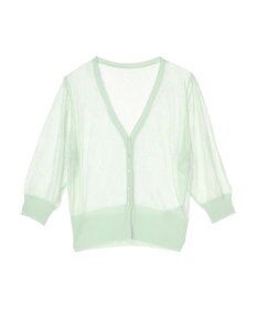 earth music&ecology 花柄シアーカーディガン