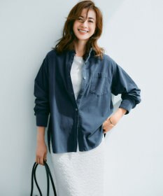 23区 【見上愛さん着用/Oggi11月号掲載】コットン コーデュロイ シャツ