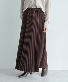 YECCA VECCA サテンプリーツスカート