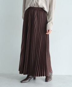 YECCA VECCA サテンプリーツスカート