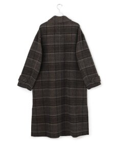 23区 【先行予約】MANTECOPureリバーチェック ステンカラー ロングコート