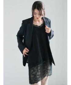 Te chichi イレギュラーヘムレイヤードレースキャミ