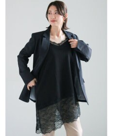 Te chichi イレギュラーヘムレイヤードレースキャミ