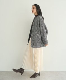 YECCA VECCA サテンプリーツスカート