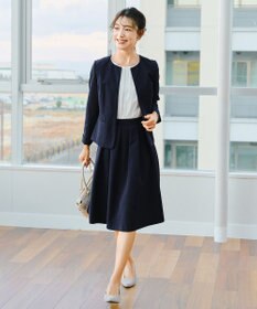 Tiaclasse L 【ダブルクロス】ノーカラージャケット