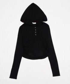 WEGO ヘンリーネックフードロンT