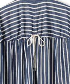 J.PRESS YORK STREET 【WOMEN】ワンウォッシュ ストライプ シャツワンピース