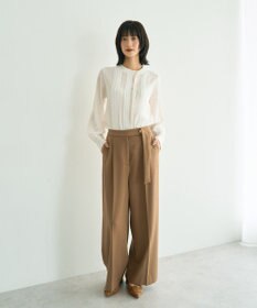 YECCA VECCA タックデザインブラウス