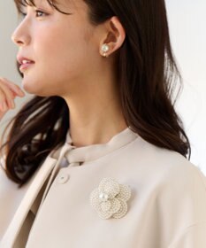 組曲 ビジューリングパールイヤリング