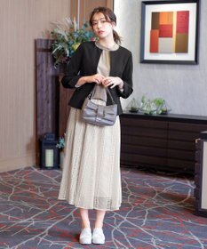 Tiaclasse L 【ダブルクロス】ノーカラージャケット