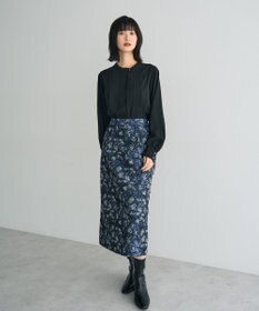 YECCA VECCA タックデザインブラウス