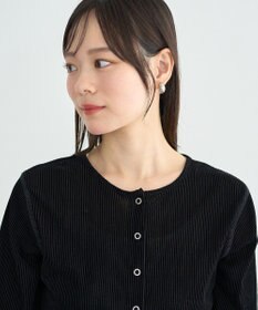 earth music&ecology フロッキーチュールカーディガン