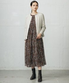 自由区 L 【SHIHOさん着用】ペイズリープリント ワンピース