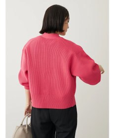 Green Parks スポンディシュ畦編みショート丈カーディガン