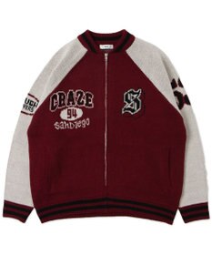 WEGO 【ユニセックス着用ITEM/MLサイズ展開】ジャガードニットスタジャン