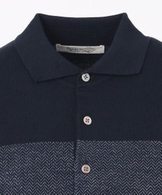 JOSEPH ABBOUD MOUNTAIN 【SPACE】OGストレッチコットン ニットポロシャツ