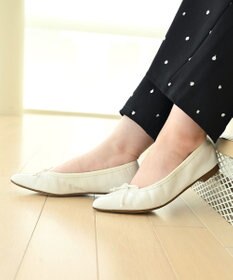 nouvelleRobe Oū 【本革・高反発】Pointed ポインテッドトゥ 型押しバレエシューズ