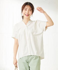 ANY SIS 【洗える】シルケットスキッパー ブラウス