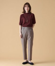 ANY 【マシンウォッシュ】モックネックパフスリーブニット