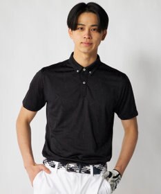 FILA GOLF／marie claire 【FILA GOLF】メッシュ加工ロゴ半袖ポロシャツ