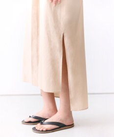 BEIGE， MALLOW / コットンタック バルーンスリーブドレス