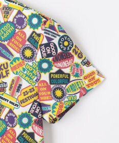 23区GOLF WEB限定【WOMEN】ステッカープリント モックネックワンピース